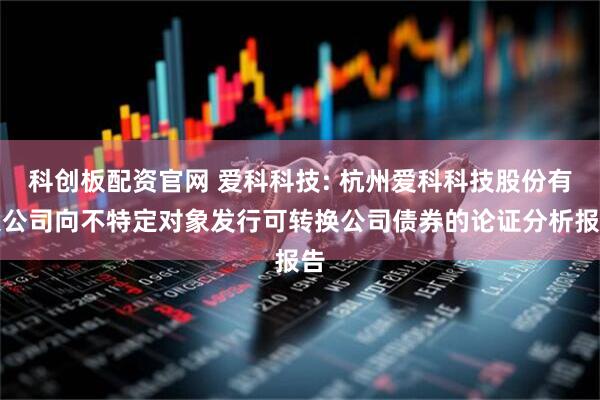 科创板配资官网 爱科科技: 杭州爱科科技股份有限公司向不特定对象发行可转换公司债券的论证分析报告