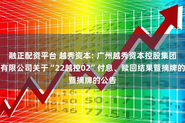 融正配资平台 越秀资本: 广州越秀资本控股集团股份有限公司关于“22越控02”付息、赎回结果暨摘牌的公告